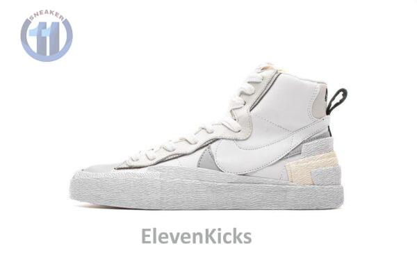 BV0072-100 Sacai x Nike Blazer Mid White Grey