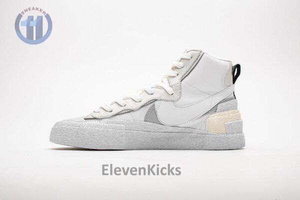 BV0072-100 Sacai x Nike Blazer Mid White Grey - Image 6