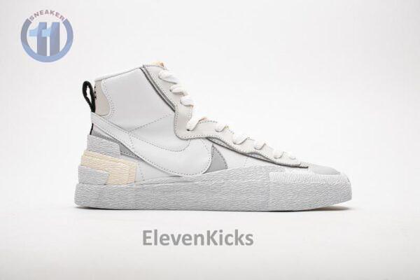BV0072-100 Sacai x Nike Blazer Mid White Grey - Image 5