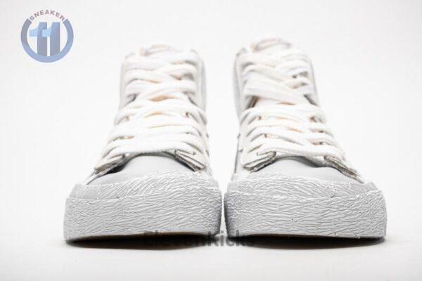 BV0072-100 Sacai x Nike Blazer Mid White Grey - Image 3