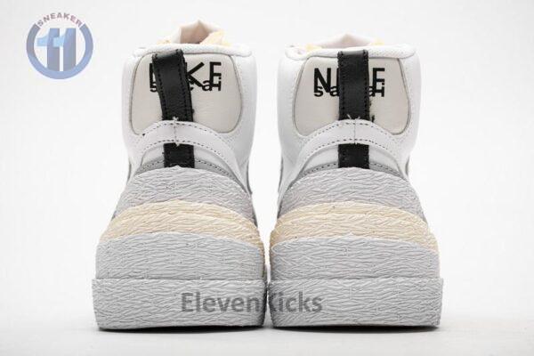 BV0072-100 Sacai x Nike Blazer Mid White Grey - Image 4