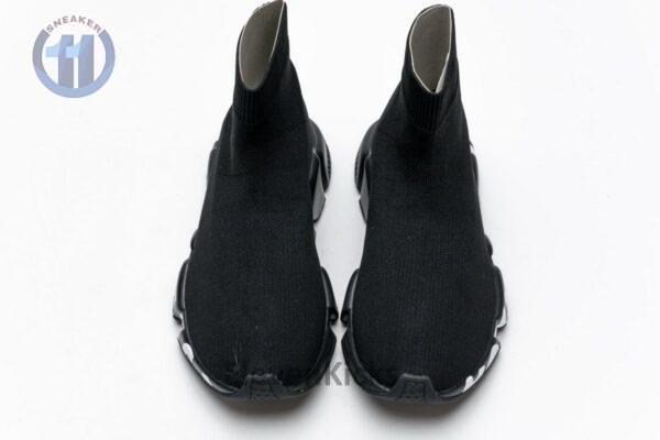 Balenciaga Stretch Mesh High Top Sneaker All Black - Image 4