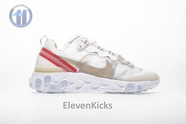 Nike React Element 87 “White Red” AQ1090-100 - Image 7