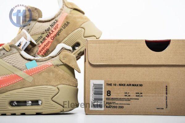 OFF-WHITE x Nike Air Max 90 “Desert Ore” Release Date AA7293-200 - Image 7