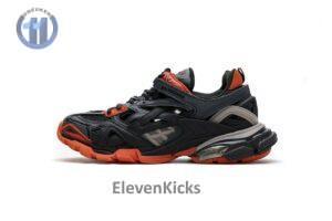 570391 W2GN1 2002 Blenciaga Track 2 Sneaker Dark Grey Orange