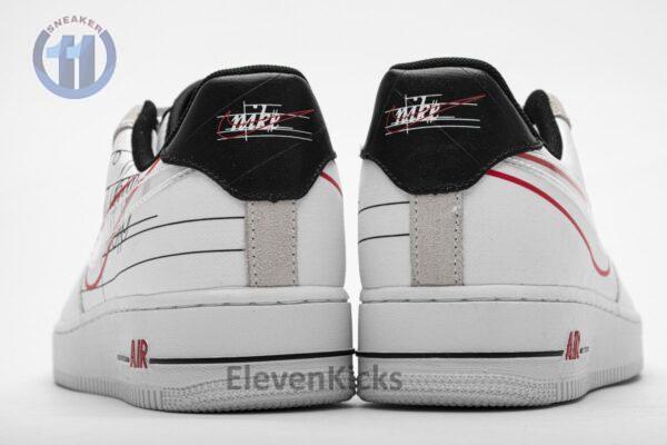 CK9257-100 Nike Air Force 1 '07 LV8 White Black Pure Platinum - Image 4