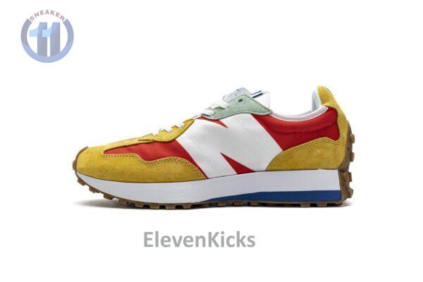 NB327LAB New Balance White Red Yellow