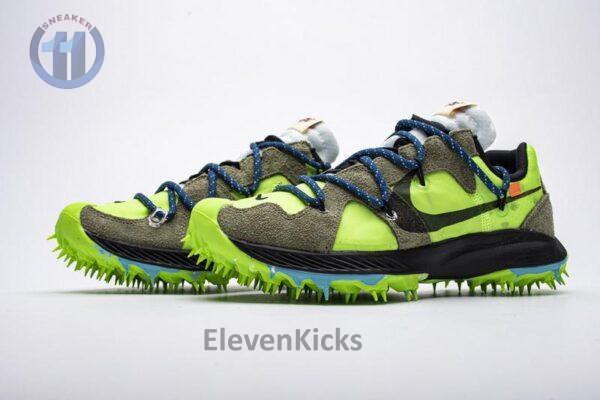 OFF WHITE X Nike Zoom Terra Kiger 5 White Electric Green CD8179-300 - Image 8