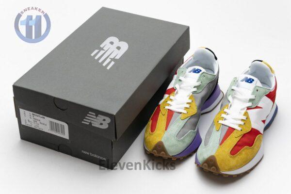 NB327LAB New Balance White Red Yellow - Image 3