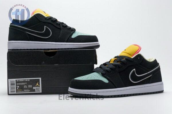 CK3022-013 Air Jordan 1 Low SE Pink Orange Blue - Image 2