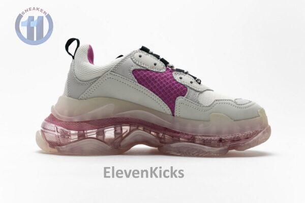 544351 W09E1 1633 Balenciaga Triple S Purple Red - Image 3
