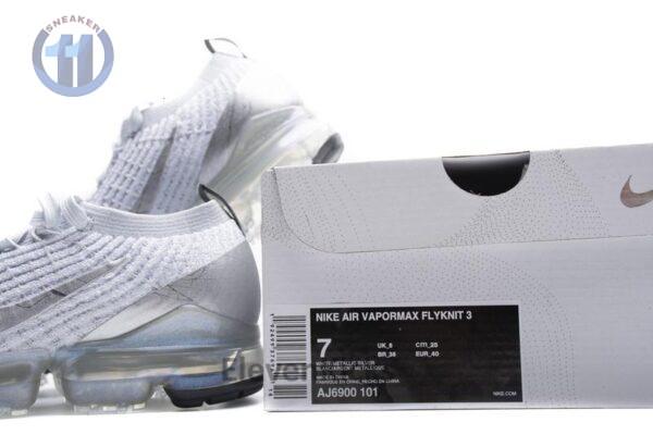 Nike Air Vapormax Flyknit 3 White Reflect Silver AJ6900-101 - Image 4