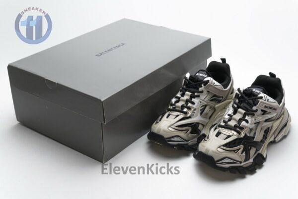 570391 W2GN9 2009 Blenciaga Track 2 Sneaker Champagne Black - Image 3