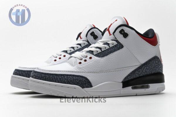 CZ6431-100 Air Jordan 3 Retro Fire Red Denim - Image 6