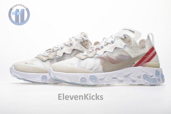 Nike React Element 87 “White Red” AQ1090-100 - Image 6