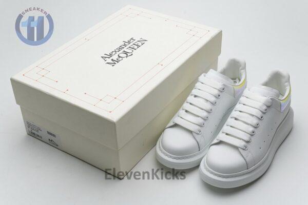 462214 WHGP7 9001 Alexander McQueen Sneaker White Orange Laser - Image 3