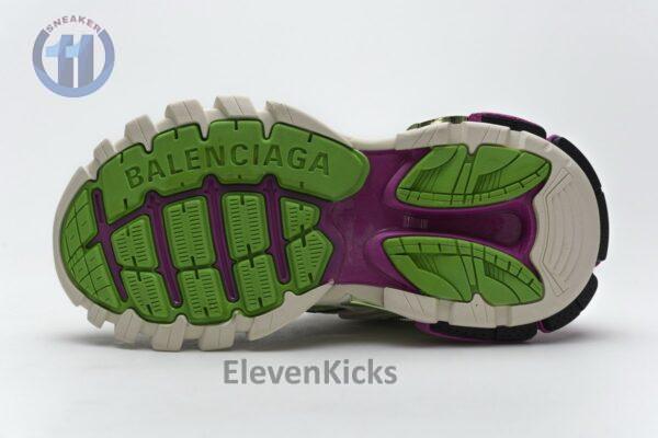 568615 W2GN3 9199 Blenciaga Track 2 Sneaker White Green Pink - Image 9