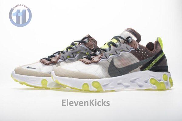 Nike React Element 87 “Brown green” AQ1090-002 - Image 2