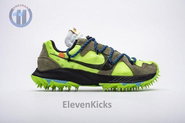 OFF WHITE X Nike Zoom Terra Kiger 5 White Electric Green CD8179-300 - Image 9