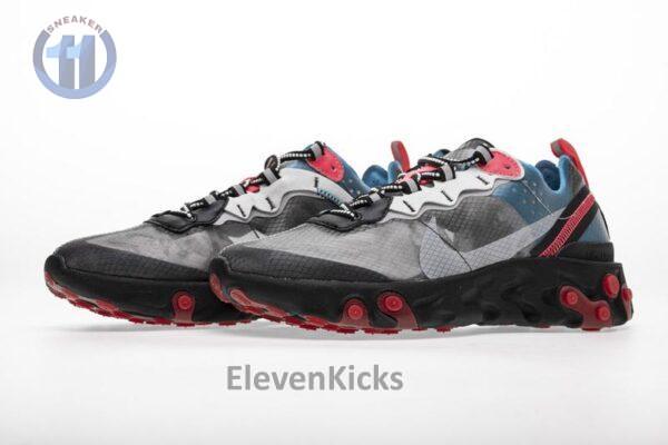 Nike React Element 87 “Blue Chill Solar Red”AQ1090-006 - Image 4