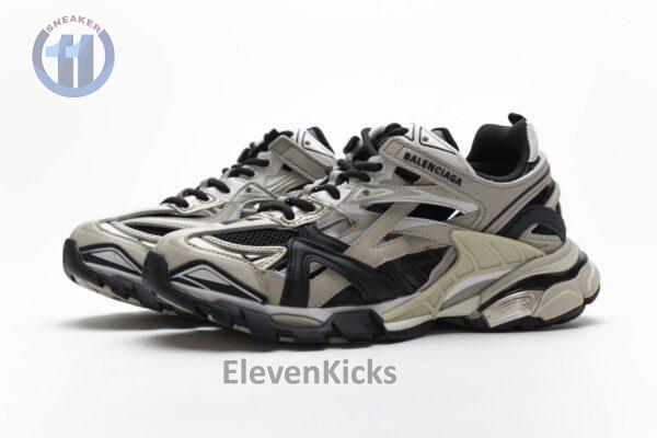 570391 W2GN9 2009 Blenciaga Track 2 Sneaker Champagne Black - Image 6
