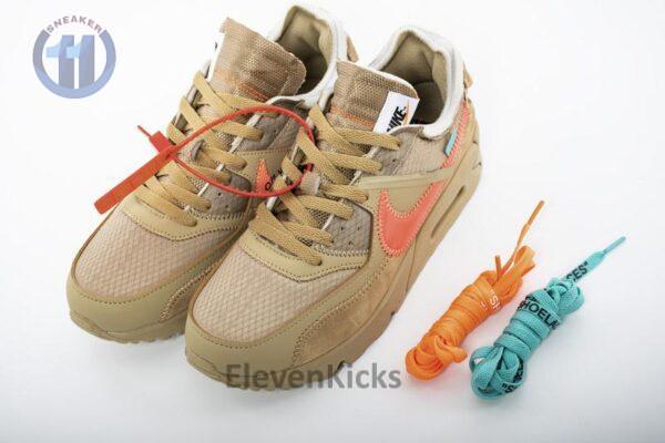 OFF-WHITE x Nike Air Max 90 “Desert Ore” Release Date AA7293-200 - Image 8