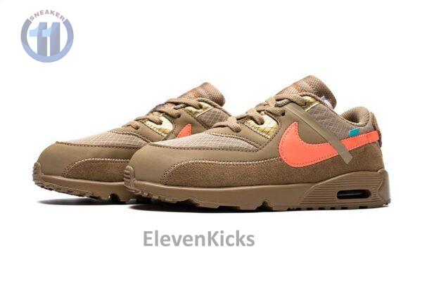 OFF-WHITE x Nike Air Max 90 BT“Desert Ore”BV0852-200 - Image 6