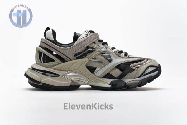 570391 W2GN9 2009 Blenciaga Track 2 Sneaker Champagne Black - Image 8