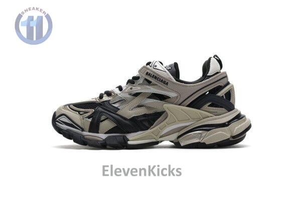 570391 W2GN9 2009 Blenciaga Track 2 Sneaker Champagne Black