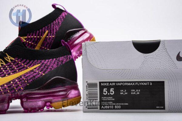 Nike Air VaporMax Flyknit 3.0 2019 Fuchsia Orange Black AJ6910-600 - Image 8
