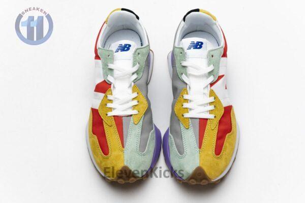 NB327LAB New Balance White Red Yellow - Image 4