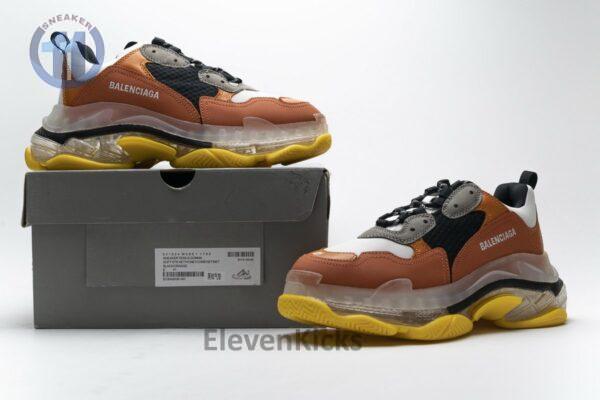 541624 W09E1 1766 Balenciaga Triple S Black Orange - Image 5