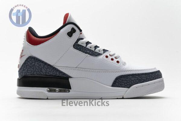 CZ6431-100 Air Jordan 3 Retro Fire Red Denim - Image 10
