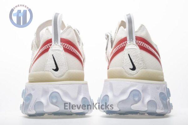 Nike React Element 87 “White Red” AQ1090-100 - Image 5