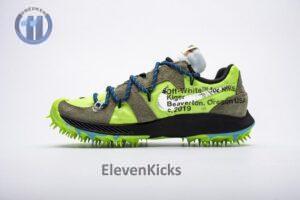 OFF WHITE X Nike Zoom Terra Kiger 5 White Electric Green CD8179-300