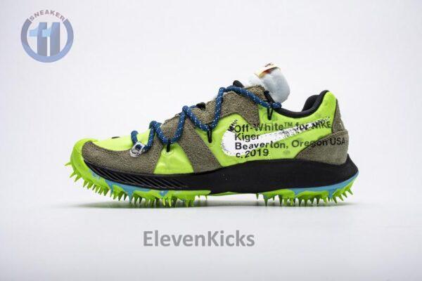 OFF WHITE X Nike Zoom Terra Kiger 5 White Electric Green CD8179-300