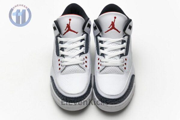 CZ6431-100 Air Jordan 3 Retro Fire Red Denim - Image 4