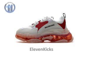 544351 W09E1 4552 Balenciaga Triple S White Red