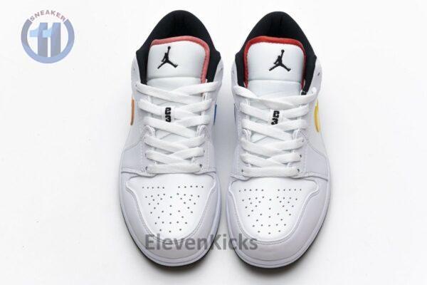CW7009-100 Air Jordan 1 Low White Multi-Color - Image 4