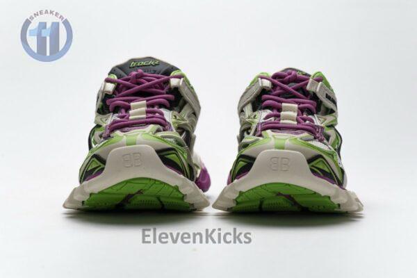 568615 W2GN3 9199 Blenciaga Track 2 Sneaker White Green Pink - Image 5