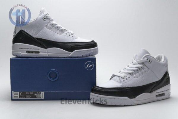 DA3595-100 Fragment Design x Air Jordan 3 Black White - Image 2