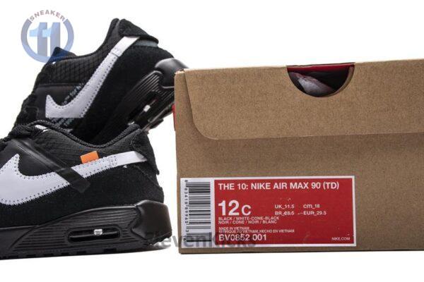 OFF-WHITE x Nike Air Max 90 BT“All Black”BV0852-001 - Image 6