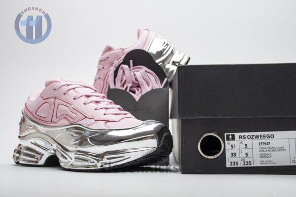 EE7947 adidas X Raf Simons Ozweego Pink Silver Metallic - Image 3