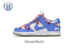 DD0856-403 Off White x Futura x Dunk Low SB UNC
