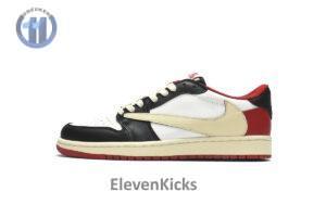 DM7866-166 Travis Scott x Air Jordan 1 Low Black Red