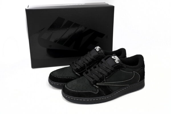 Travis Scott x Air Jordan 1 Low Black Phantom - Image 6