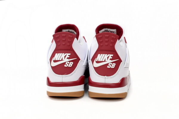 Nike SB x Air Jordan 4 White Red - Image 7