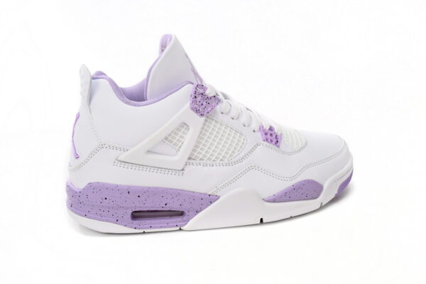 Air Jordan 4 White Purple Oreo - Image 4